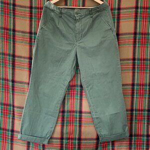 J Crew Pleated Slouchy Boyfriend Chino Pant Size 31/12